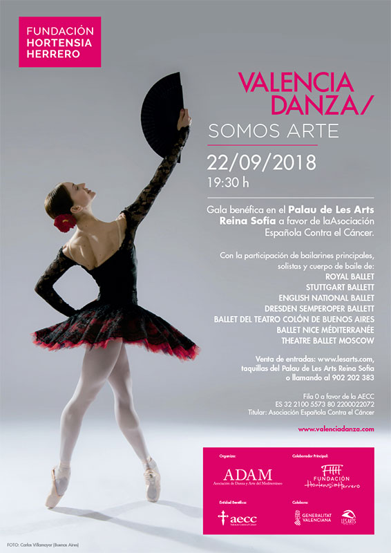 Gala «Valencia somos arte» a beneficio de la Asociación Española Contra el Cáncer